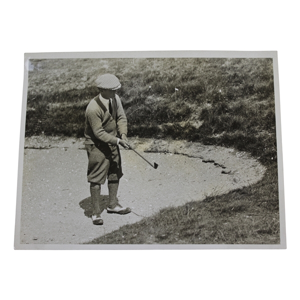 Tom Kerrigan Bunkered Before Dinty Den 14th Green at Gleneagles Tournament Sport & General Press Photo - Victor Forbin Collection