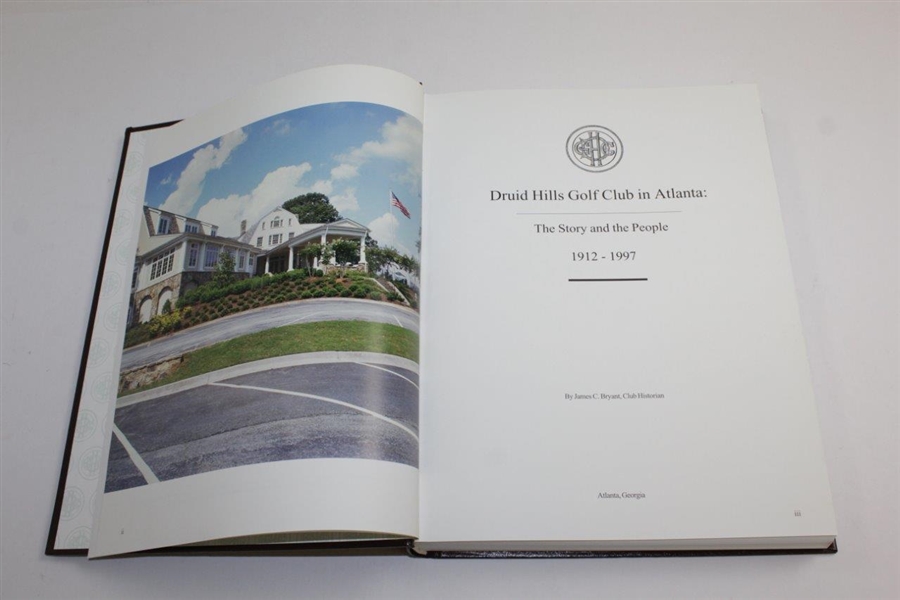 Druid Hills Golf Club in Atlanta: 1912-1997 - The Story and the People' Book by James Bryant