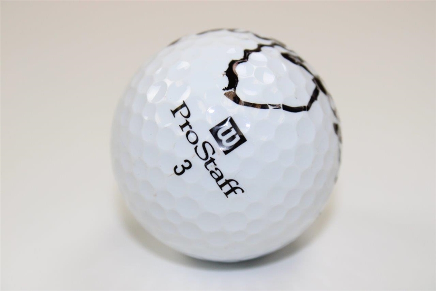 Nick Faldo Signed Wilson ProStaff 3 Logo Golf Ball JSA ALOA