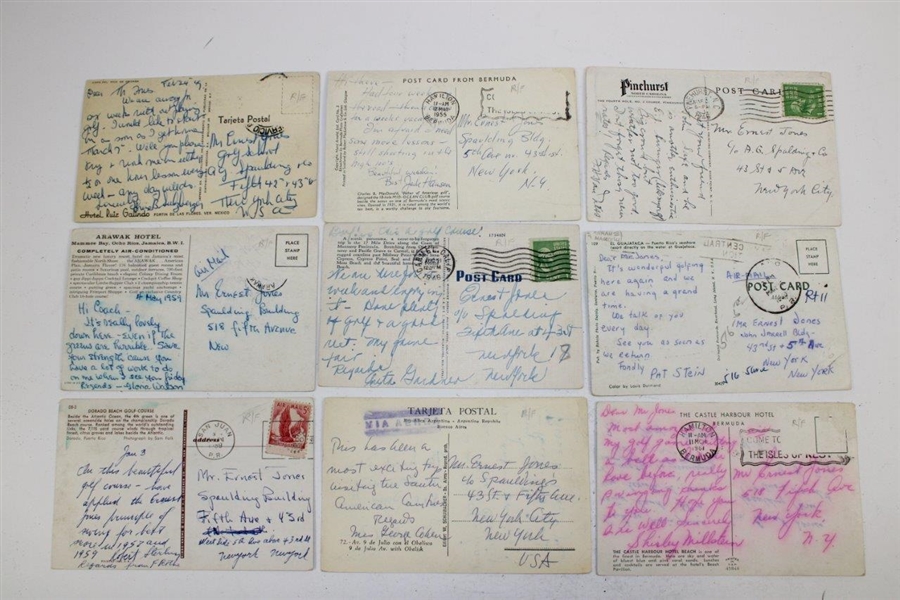 Seventeen (17) Postcards Written to Clubmaker Ernest Jones