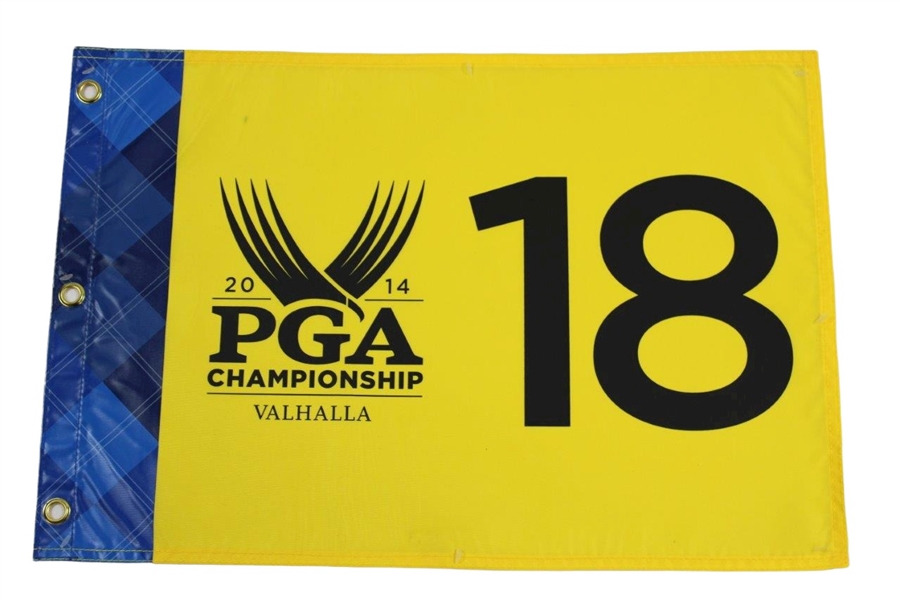 2014 PGA Screen Flag & 2012 PGA Embroidered Flag - Rory McIlroy Winner