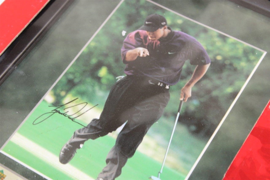 Tiger Woods Collection 2004 Upper Deck Framed Photo Set