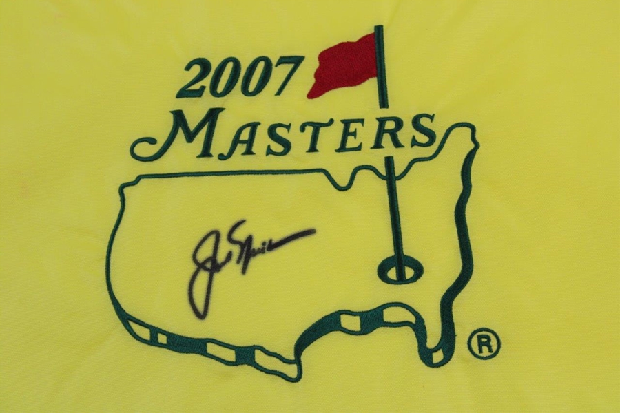 Jack Nicklaus Signed 2007 Masters Tournament Embroidered Flag JSA ALOA