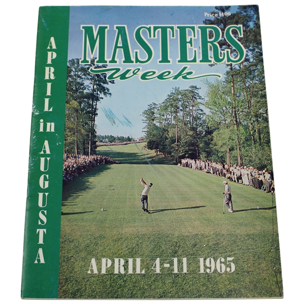 1965 April In Augusta 'Masters Week' Magazine