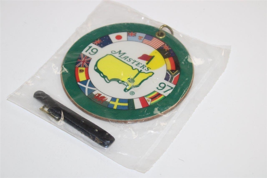 1997 Masters Tournament Bag Tag With Flags