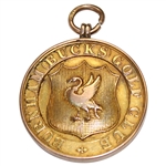 1896 Burnham (Bucks) Golf Club 9k Gold Medal Awarded to H. Downes - Easter Presentation