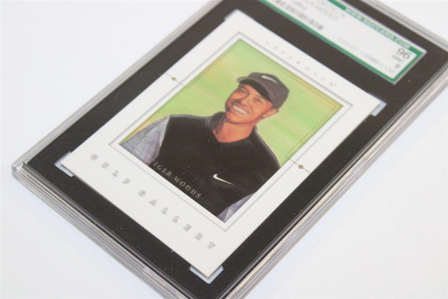 Tiger Woods 2001 Upper Deck Golf Gallery SGC Graded Mint 96 Card