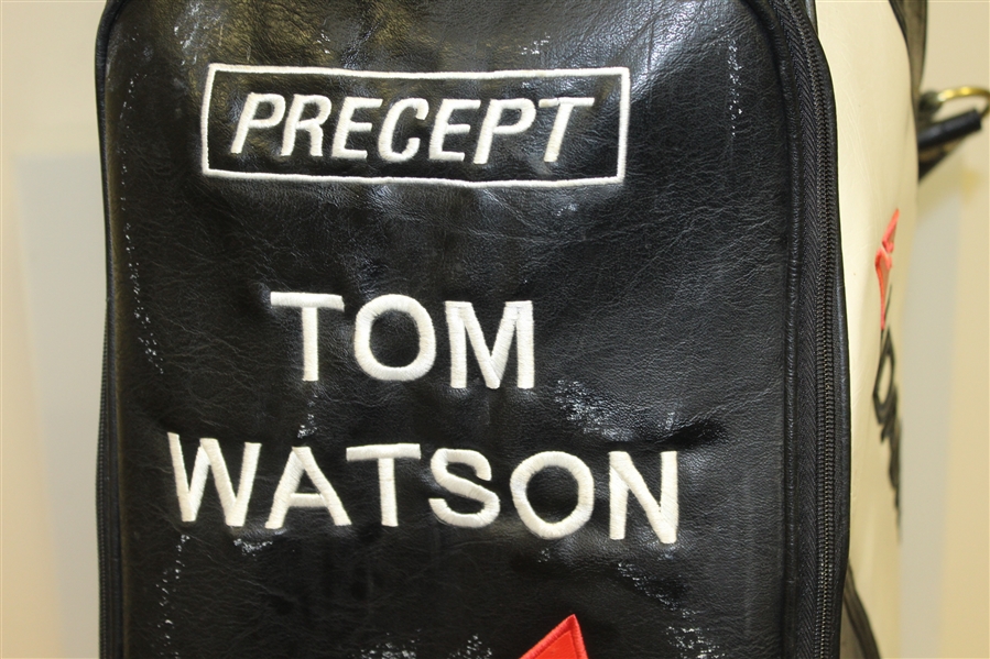 Tom Watson Course Used Golf Bag w/ American Flag Patch & MasterCard Patch