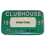 1997 Masters Tournament Clubhouse Badge #A-281 - Tigers First Masters Win!
