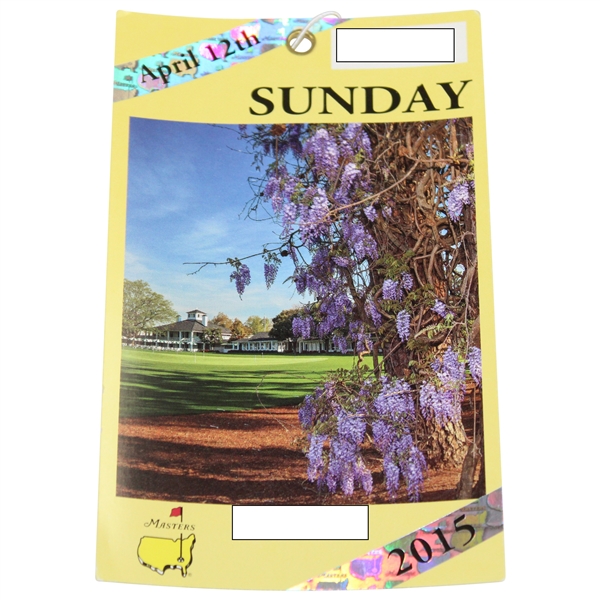 2015 Masters Tournament Final Rd Sunday Ticket - Jordan Spieth's First Masters Win