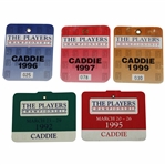 Five (5) Players Championship Caddie Badges - 1992, 1995-1997 & 1999