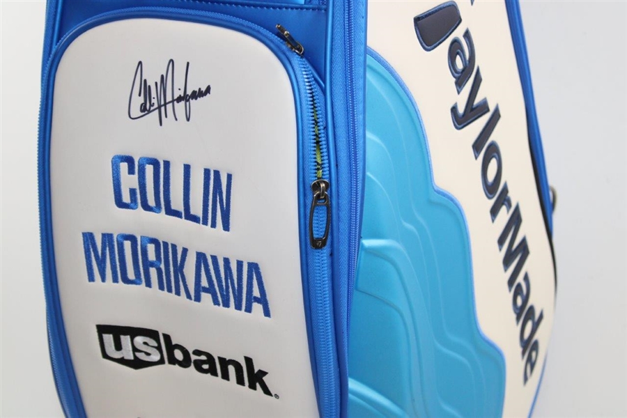 Collin Morikawa Signed Unused TaylorMade 'Carolina Gold' Full Size Golf Bag JSA ALOA