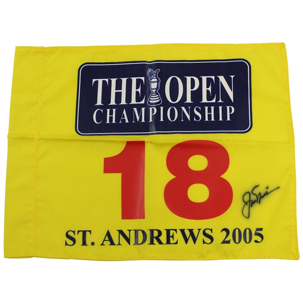 Jack Nicklaus Signed 2005 OPEN Championship at St. Andrews Flag - Final Open JSA ALOA