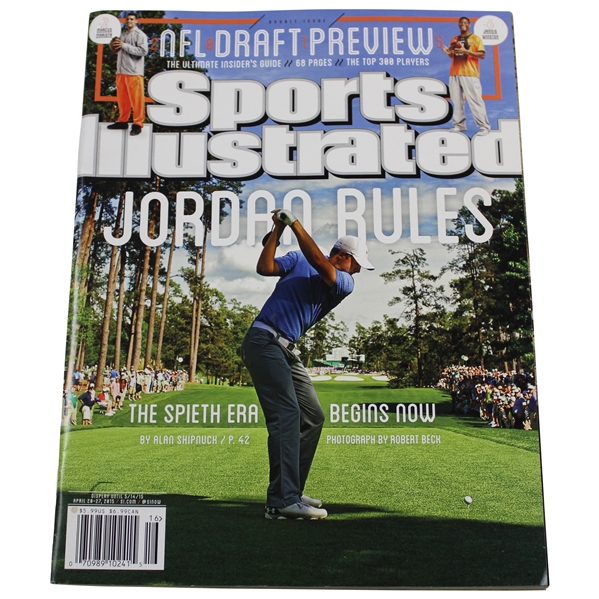 Jordan Spieth 2015 'Jordan Rules' Sports Illustrated Magazine - No Label