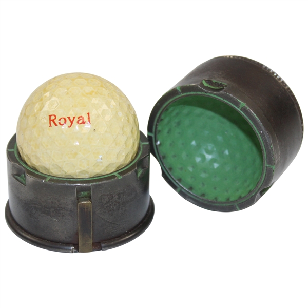 Circa 1920's Golf Ball Mold 'WJ1' with 'Royal' Logo Golf Ball
