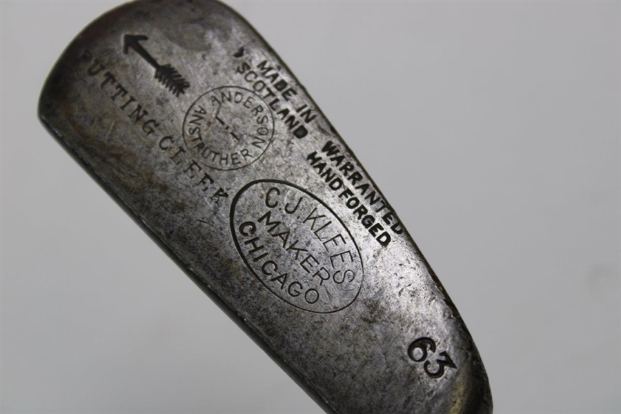 Anderson Anstruthers C.J. Klees Maker Chicago Hand Forged Putting Cleek