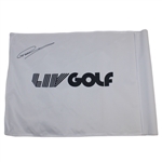 Greg Norman Signed White LIV Golf 18 Flag JSA ALOA