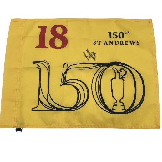 Brooks Koepka Signed 2022 Open Championship at St Andrews Flag - 150th