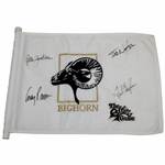 Tom Watson, Fred Couples, Jacobsen & Pavin Signed Skins Game at Bighorn Course Flag JSA ALOA