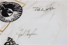 Tom Watson, Fred Couples, Jacobsen & Pavin Signed Skins Game at Bighorn Course Flag JSA ALOA