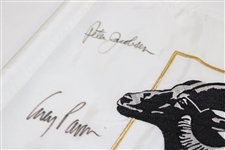 Tom Watson, Fred Couples, Jacobsen & Pavin Signed Skins Game at Bighorn Course Flag JSA ALOA