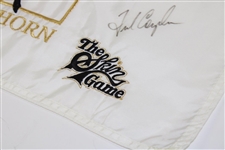 Tom Watson, Fred Couples, Jacobsen & Pavin Signed Skins Game at Bighorn Course Flag JSA ALOA