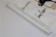 Tom Watson, Fred Couples, Jacobsen & Pavin Signed Skins Game at Bighorn Course Flag JSA ALOA