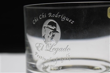 Chi-Chi Rodriguez's Personal El Legado Festival Of Golf 3rd Place Glass Bowl Trophy