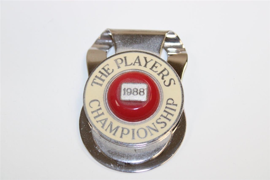 Lanny Wadkins' 1988 Players Championship Contestant Badge/Money Clip