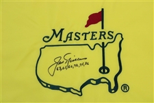 Jack Nicklaus Signed Undated Masters Embroidered Flag With Years Won JSA ALOA