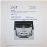 Chi-Chi Rodriguez's Personal El Legado Festival Of Golf 3rd Place Glass Bowl Trophy