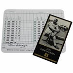 Gene Sarazen Signed ANGC Scorecard with 1935 Masters Collection Golf Card JSA ALOA