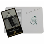 Herman Keiser Signed ANGC Scorecard with 1946 Masters Collection Golf Card JSA ALOA