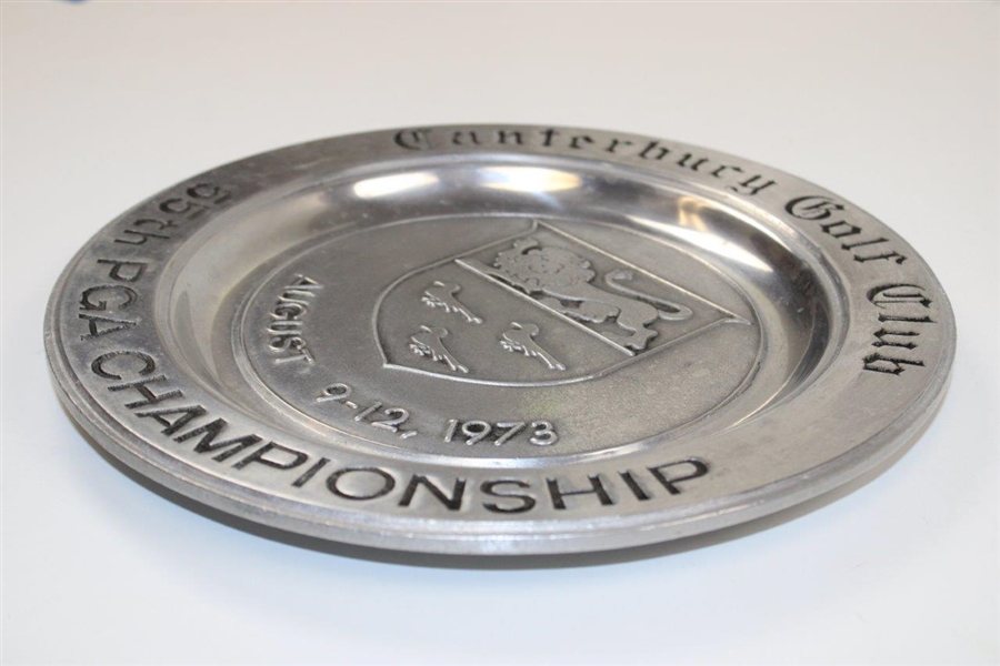 1973 PGA Championship at Canterbury Golf Club Pewter Plate