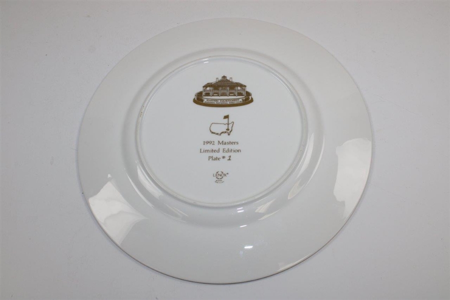1992 Masters Tournament Lenox Commemorative Member Plate #1 with Original Box
