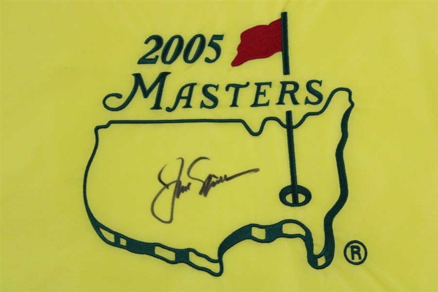 Jack Nicklaus Signed 2005 Masters Tournament Embroidered Flag - Final Masters JSA ALOA