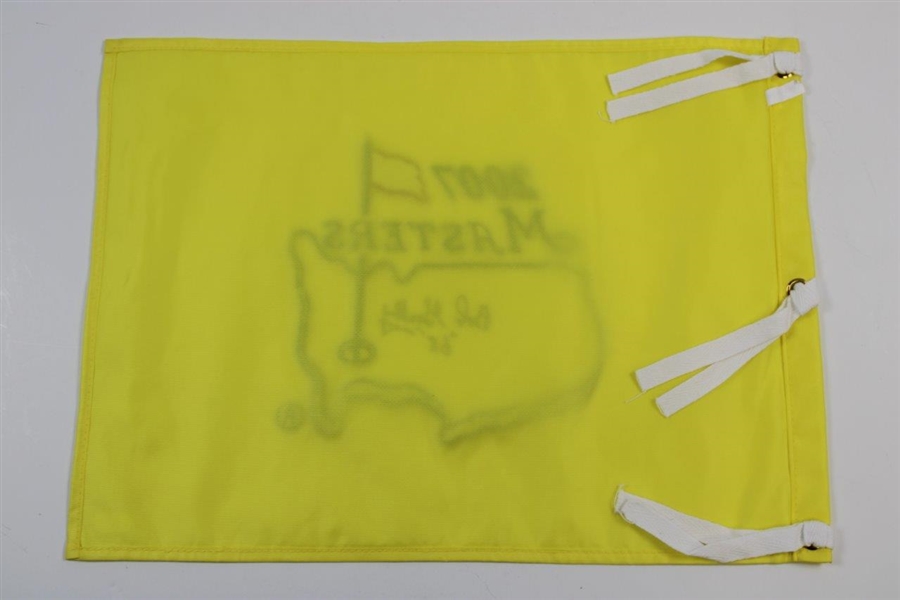Bob Goalby Signed 2007 Masters Tournament Embroidered Flag with 68 JSA #EE84777