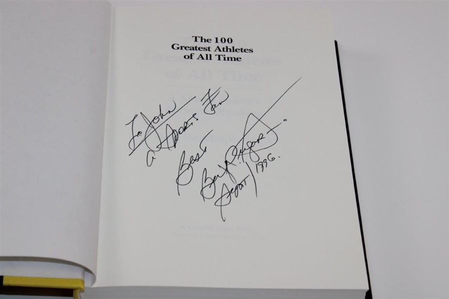 The 100 Greatest Athletes of All Time' Book Signed by Author - John Andrisani Collection