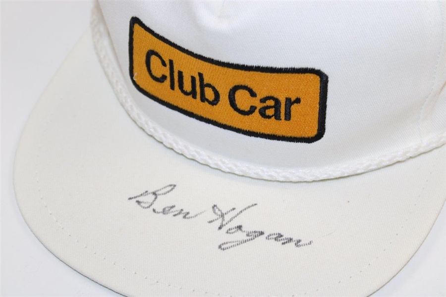 Ben Hogan Signed Club Car Hat JSA ALOA