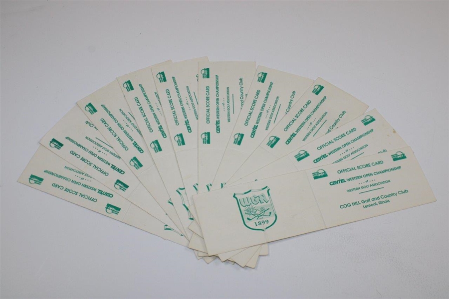 10-1991 Centel Western Open Scorecards At Cog Hill. JSA ALOA