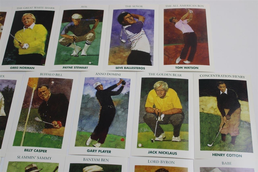 Complete Ltd Ed Set of Mueller'S Golf'S Greatest Golf Cards in Original Box