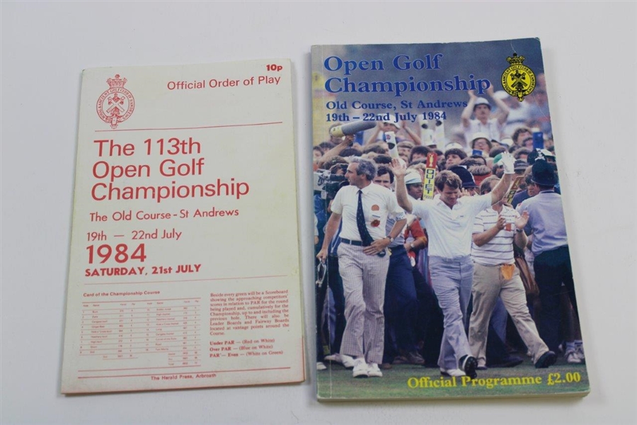 1984 British Open at St Andrews Programme