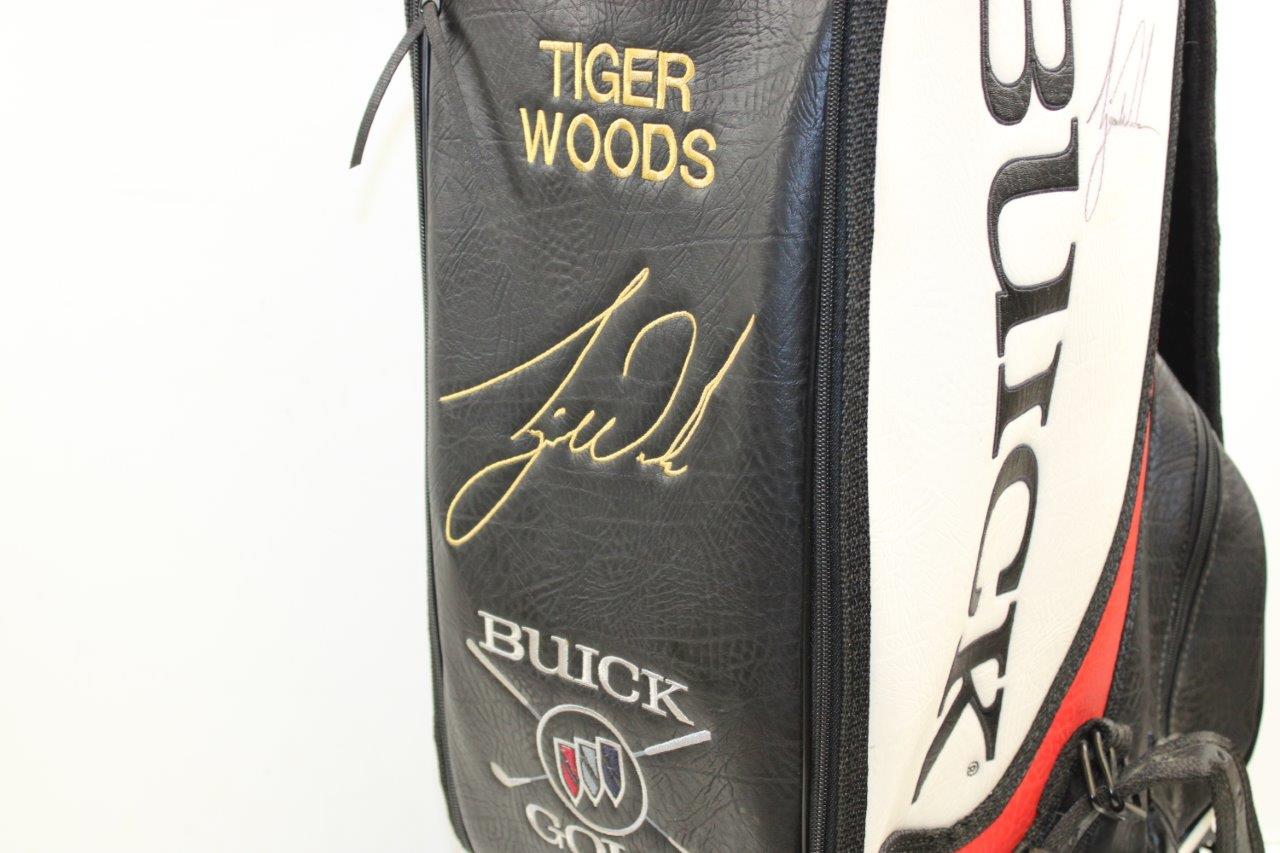 Lot Detail Tiger Woods Signed Buick 'Tiger Slam' Full Size Golf Bag
