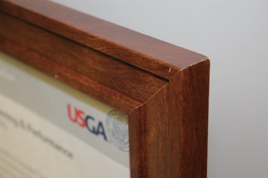 2013 USGA Award Plaque For Excellence Given To The PGA Center For Learning & Performance