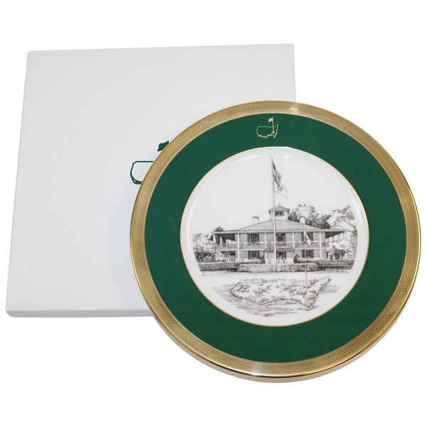 1996 Masters Tournament Lenox Commemorative Member Plate #9 with Original Box