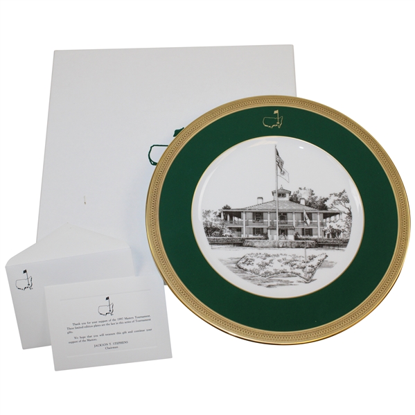 1997 Masters Tournament Lenox Commemorative Member Plate #12 with Original Box