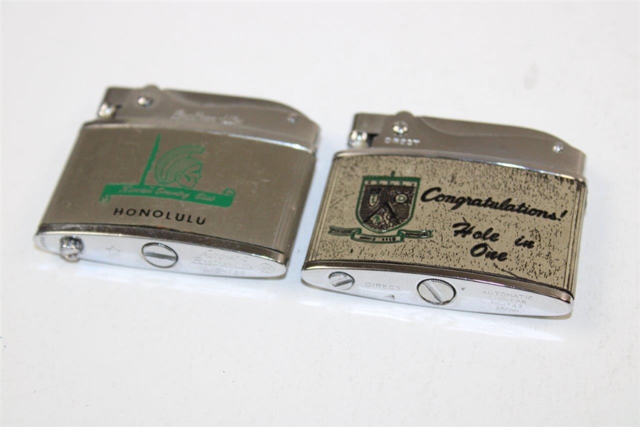 Two (2) Classic Brathen-lite & Direct Lighters - Hawaii Country Club & Hole-In-One