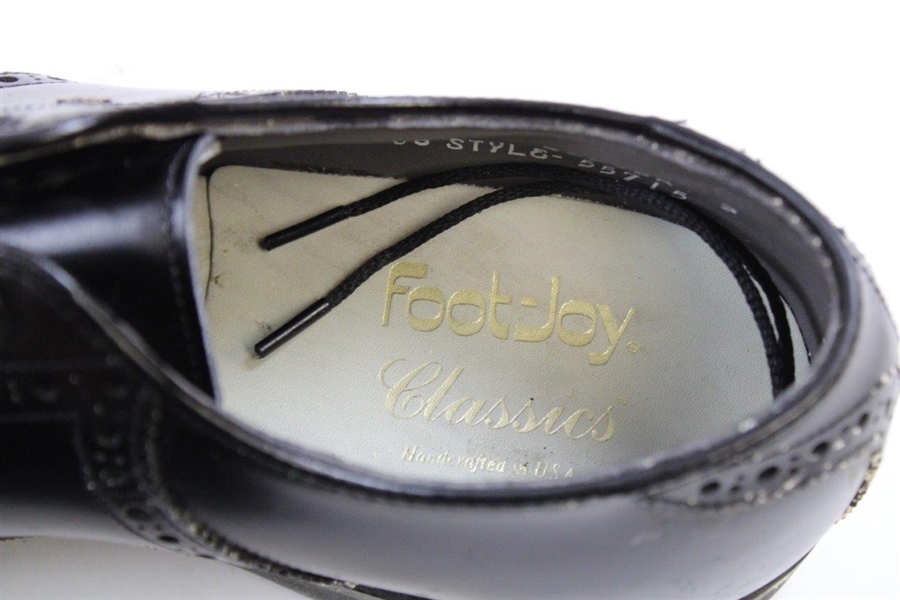 Chi-Chi Rodriguez's Personal FootJoy Classics Black Unused Golf Shoes