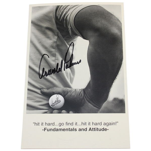 Arnold Palmer Signed Bay Hill Club Postcard JSA ALOA