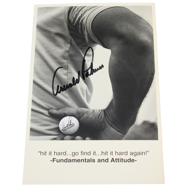 Arnold Palmer Signed Bay Hill Club Postcard JSA ALOA